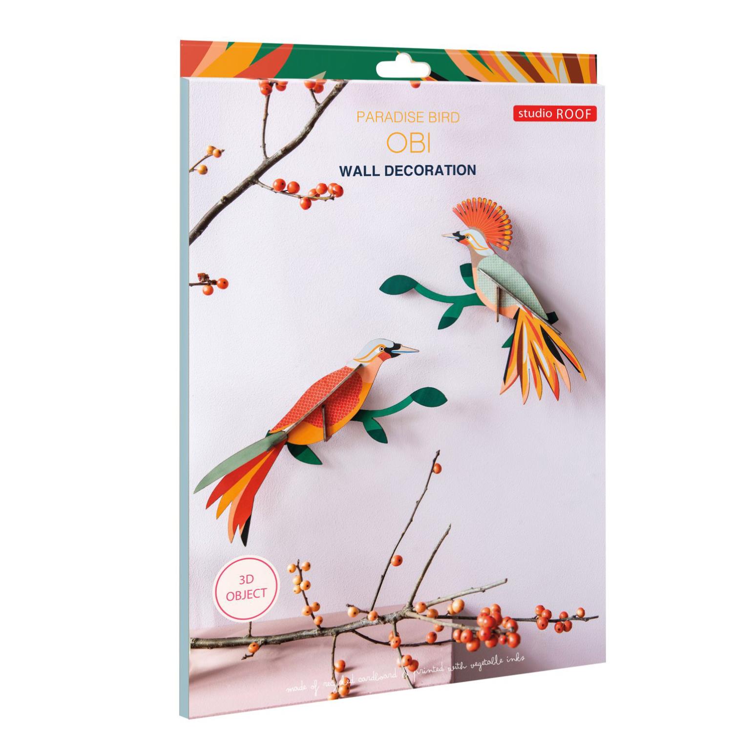 Studio Roof Obi Paradise Bird Wall Art B5