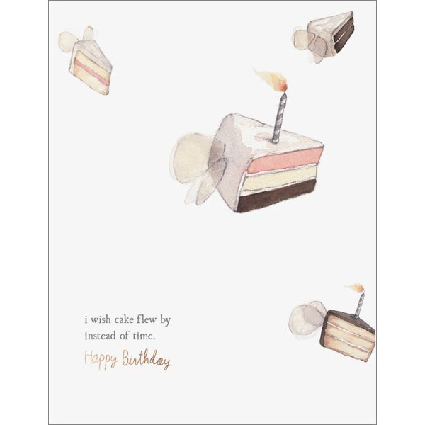 Flying Cake Foil Card