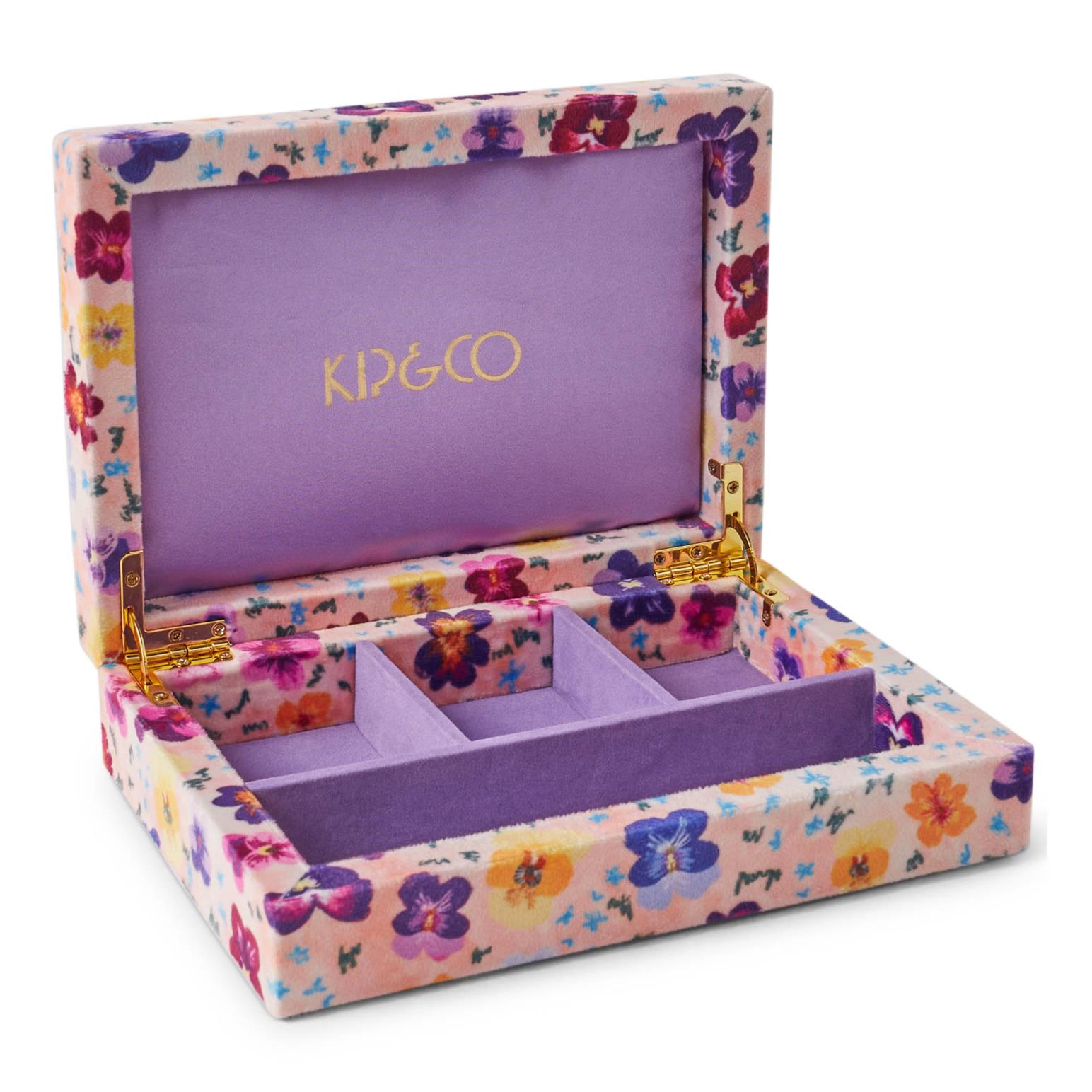 Kip&Co Pansy Velvet Jewellery Box