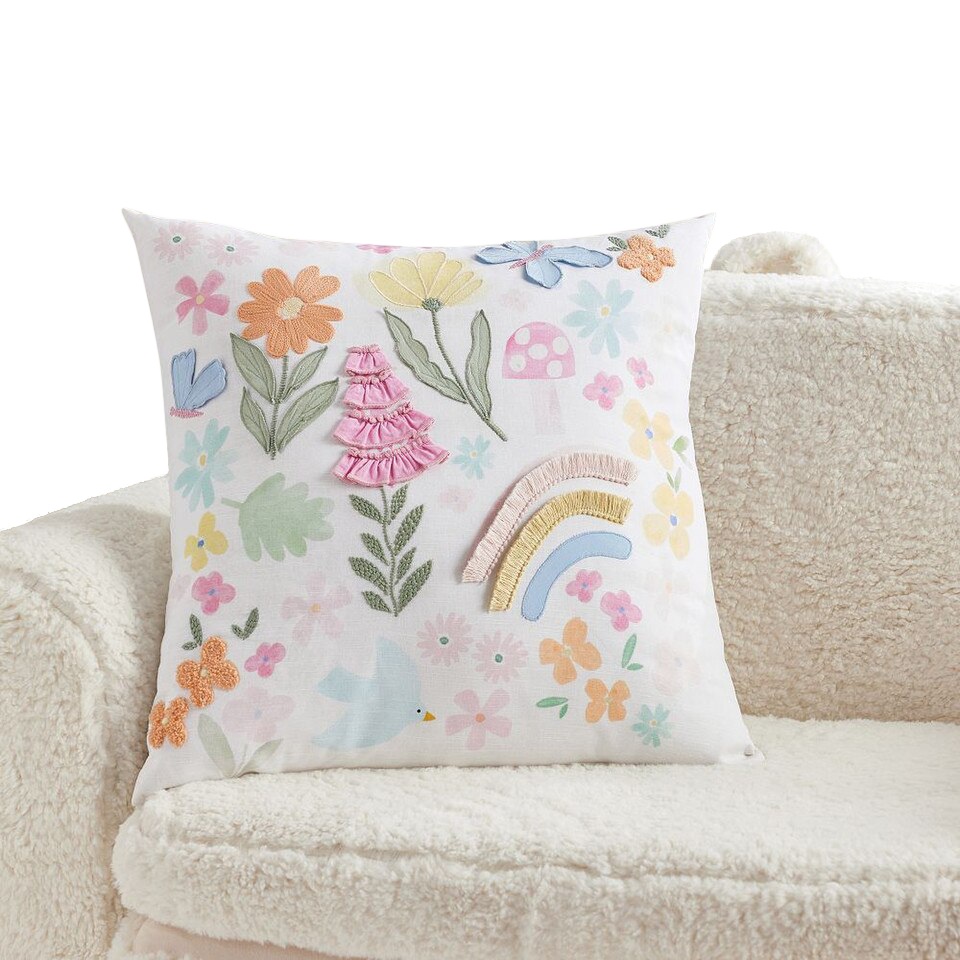 Pottery Barn Kids Rainbow Garden Cushion 51cm Multi