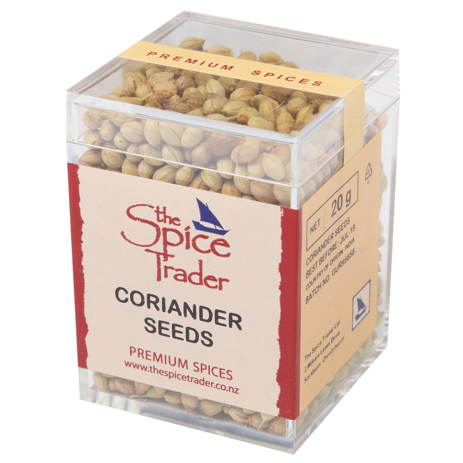 Spice Trader Coriander Seeds 20g