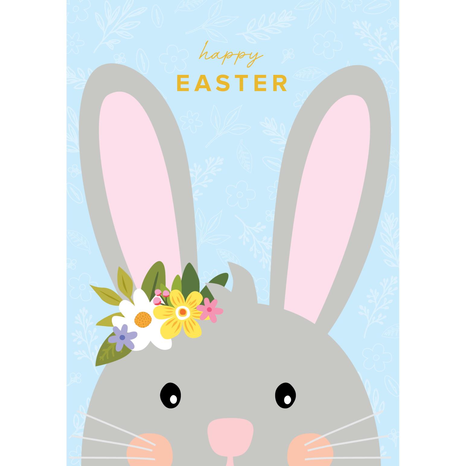 Image Gallery Pure Nz Cute Bunny Easter Card