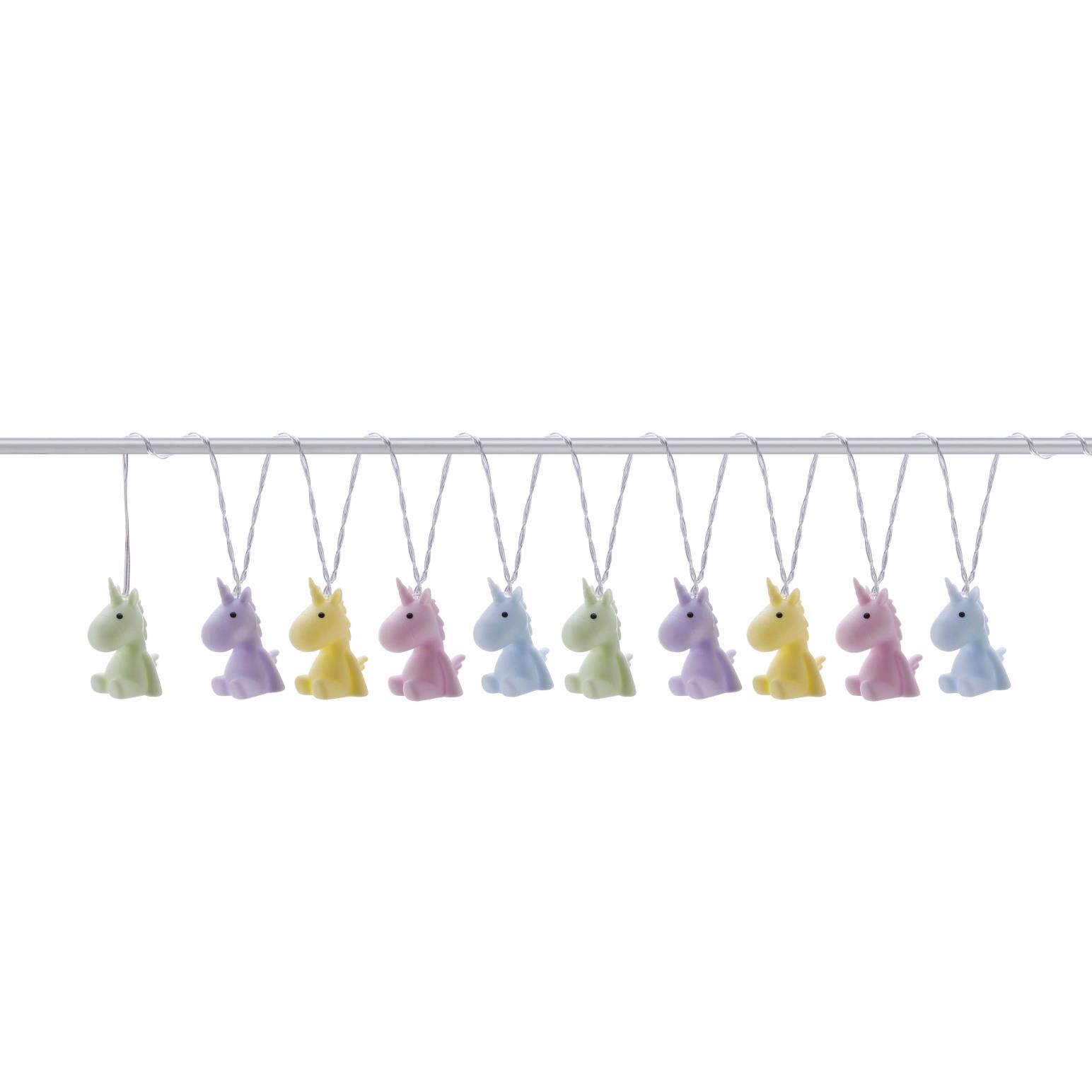 Stellar Haus Pastel Unicorns Fairy Lights String