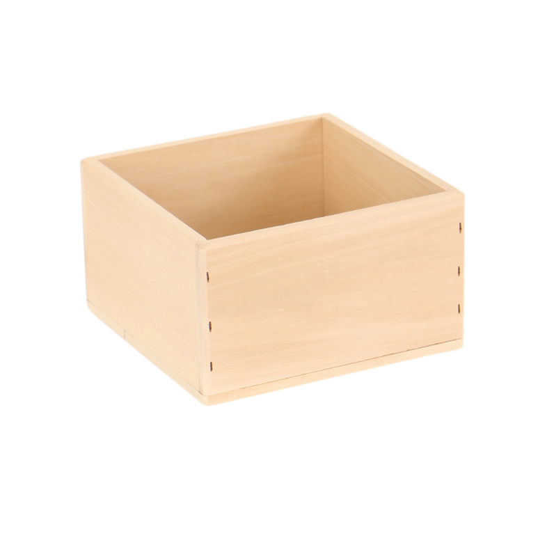 Wooden Square Cake Box 15cm