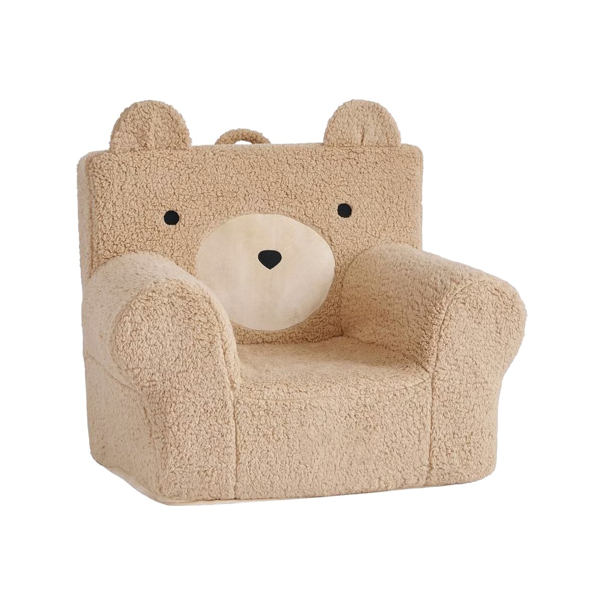 Pottery Barn Kids Anywhere Chair & Slip Cover Oatmeal Sherpa Bear