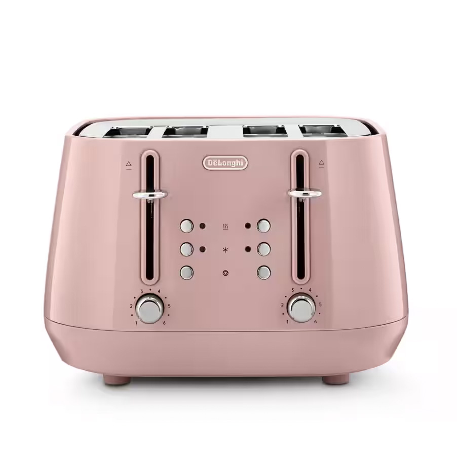 DeLonghi Eclettica 4-Slice Toaster Pink