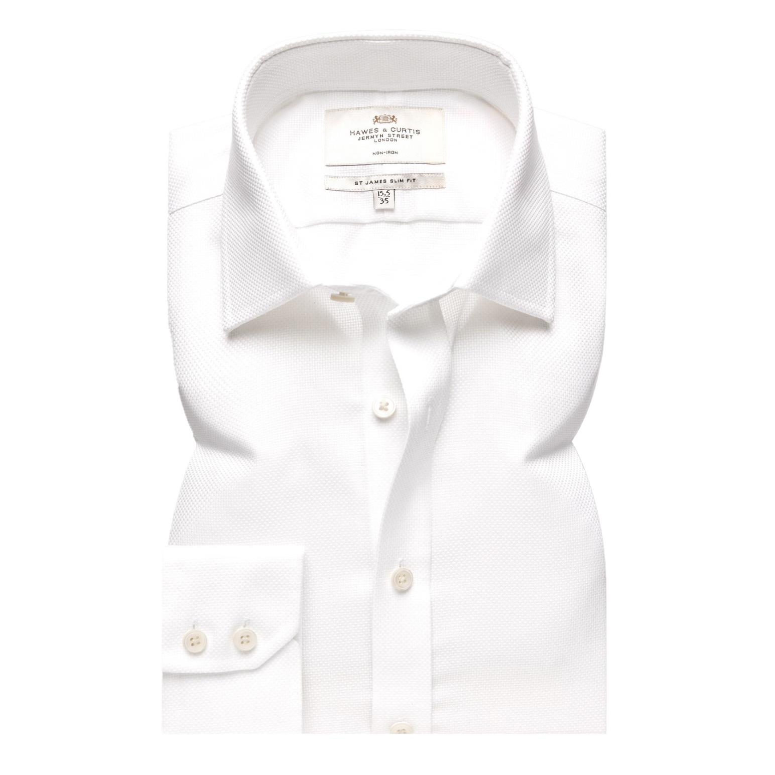 Hawes & Curtis Non Iron Fabric Interest Slim Shirt