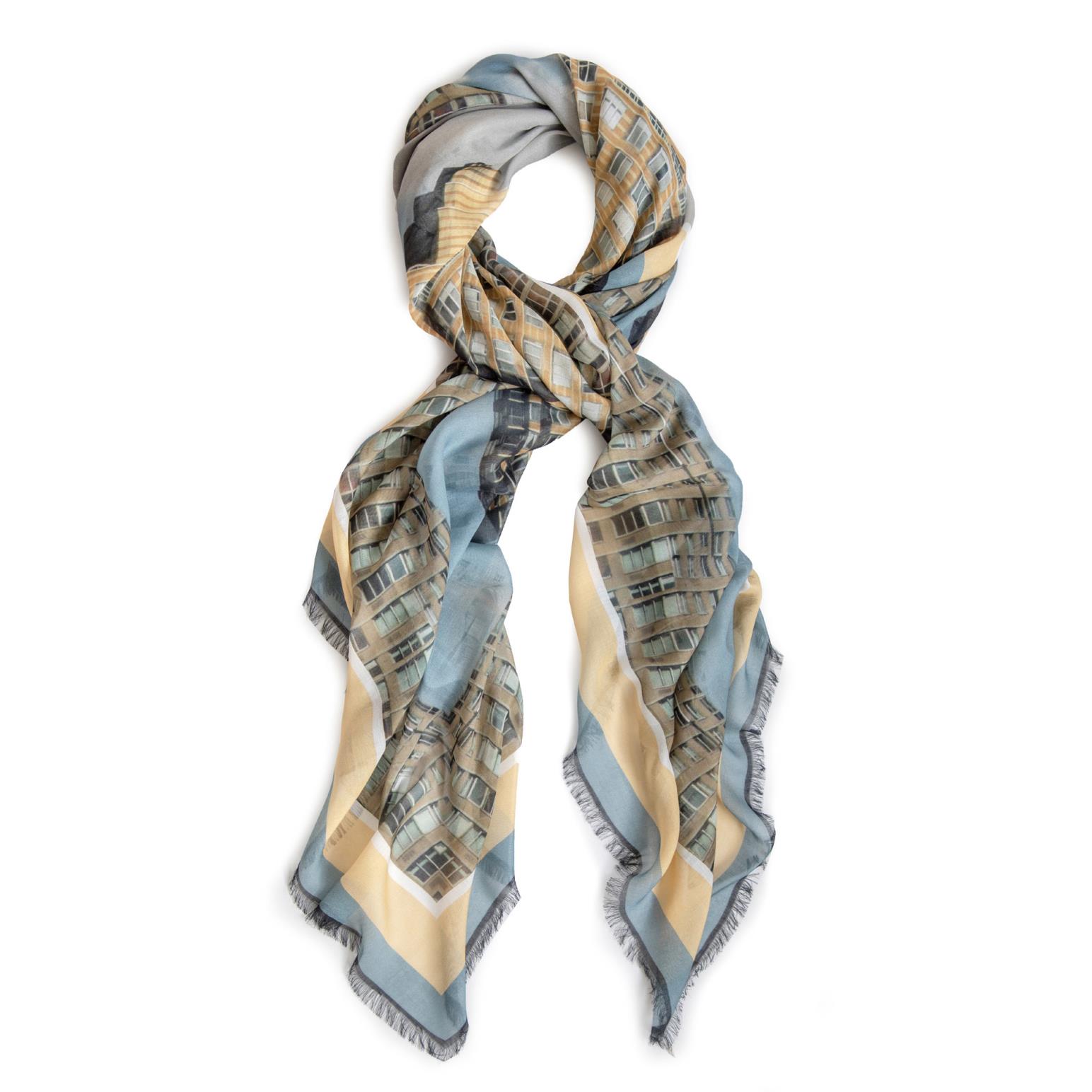 GOOD&CO Large Silk Modal Scarf - Hells Kitchen Study