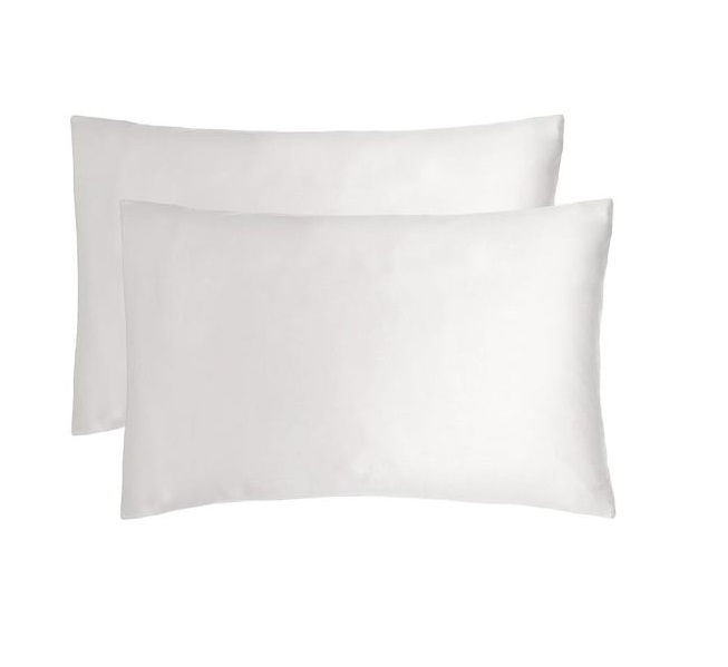 Bambury Bamboo Satin Pillowcase Pair - White