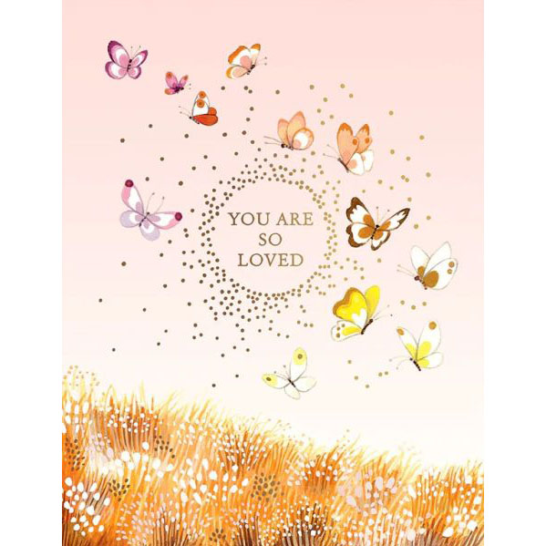 Joo Joo Butterflies So Loved Foil Card