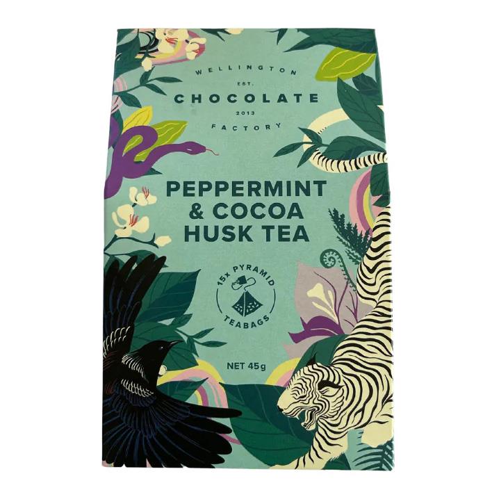 Wellington Chocolate Factory Peppermint Cacao Husk Tea 45g 15 Pack