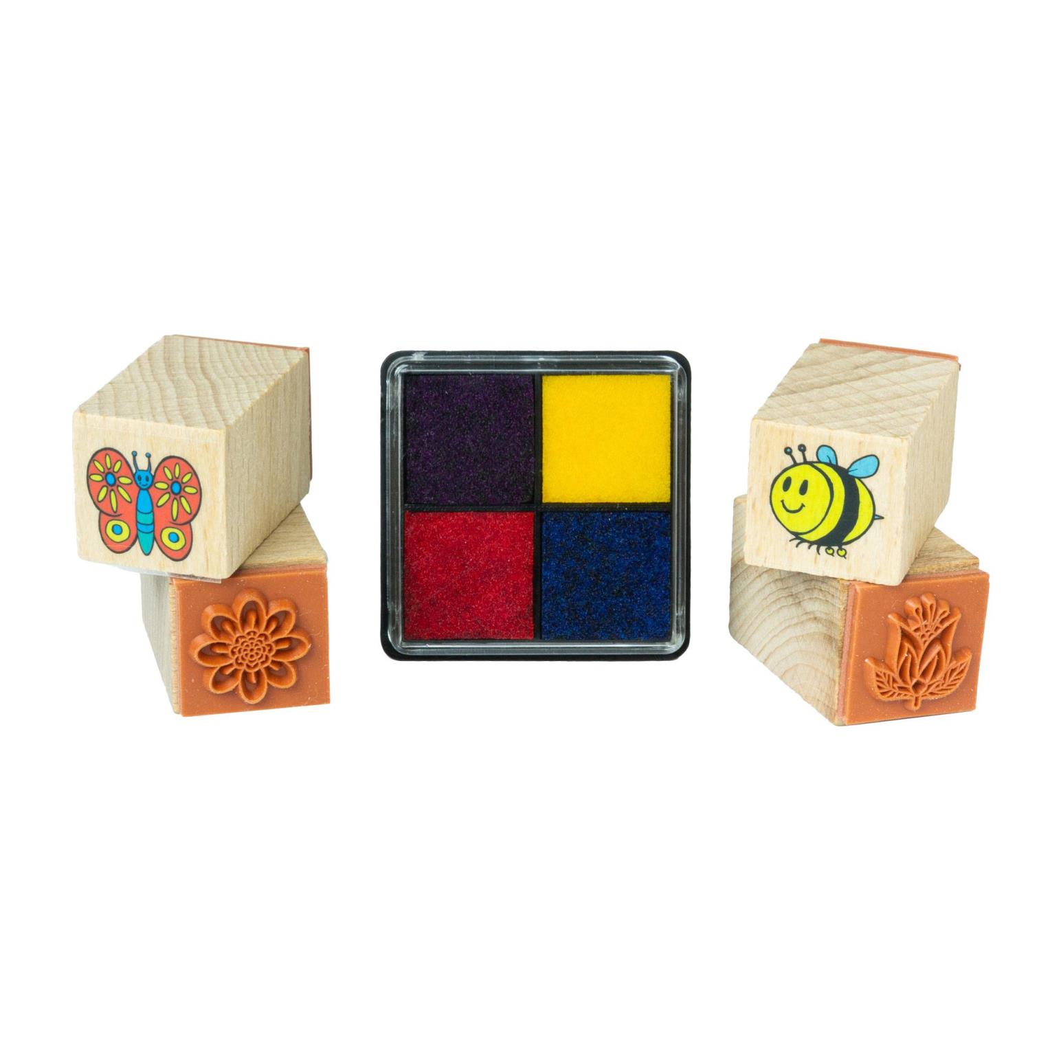 House Of Marbles Wooden Stamp Set-Garden