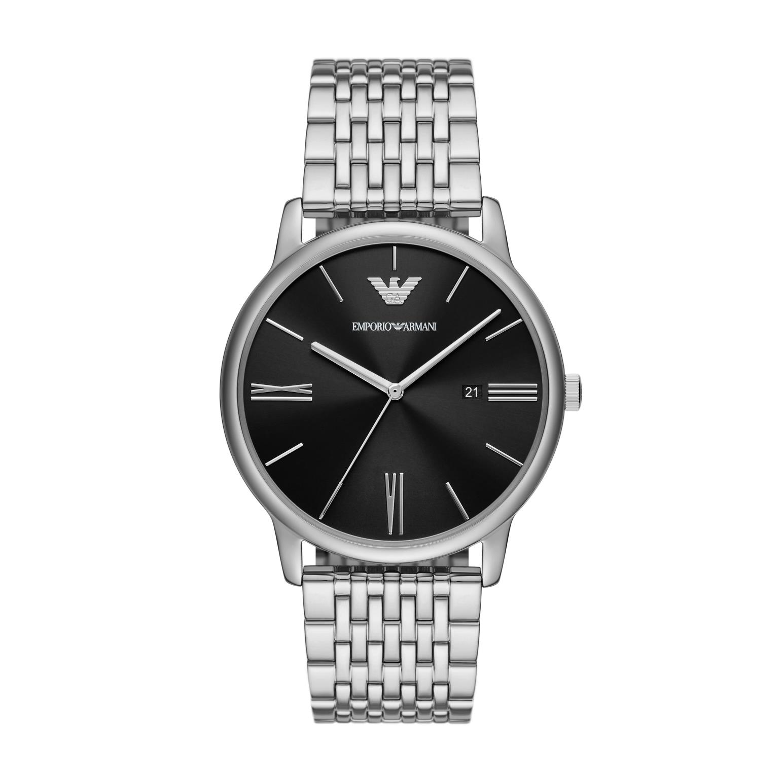 Emporio Armani Minimalist Silver Watch AR11600