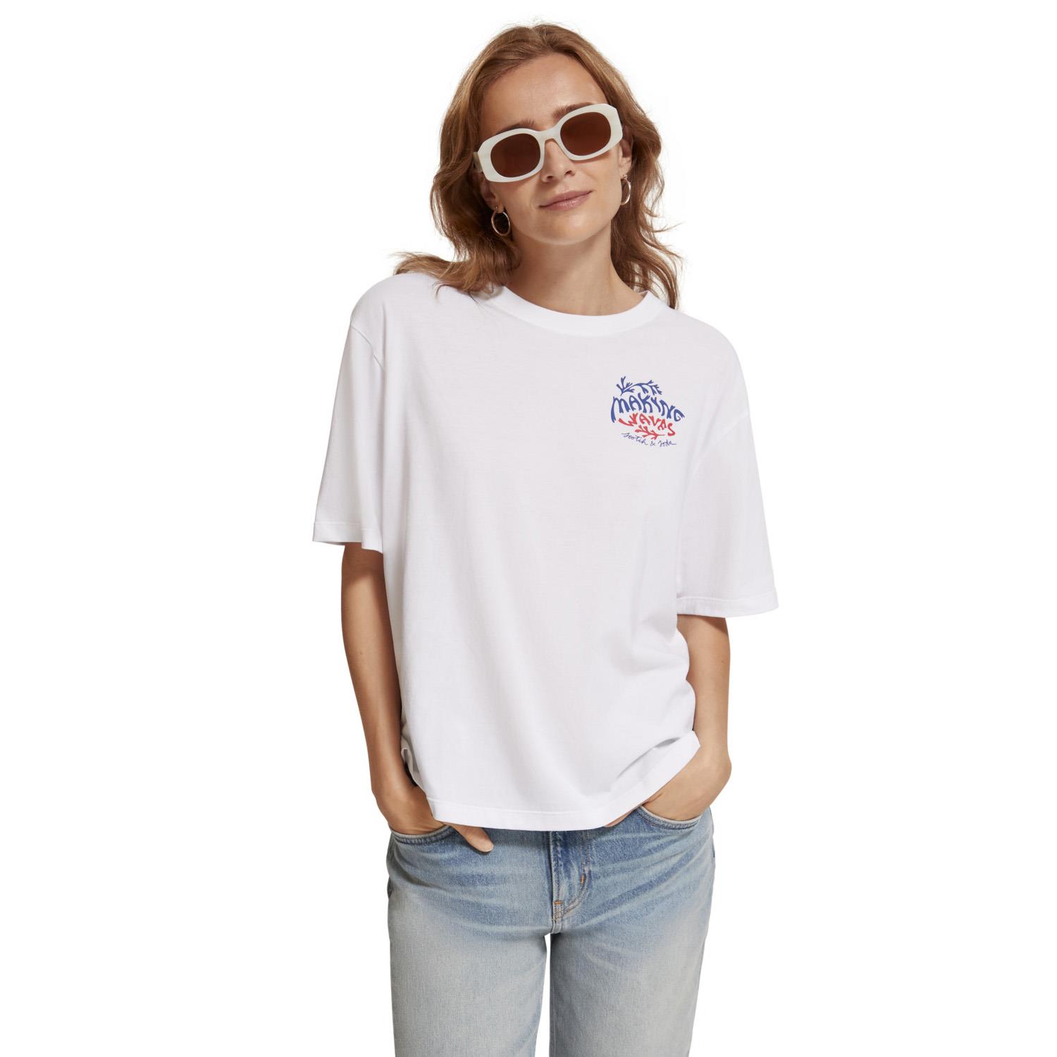 Scotch & Soda Cotton In Conversion Loose Fit T-Shirt