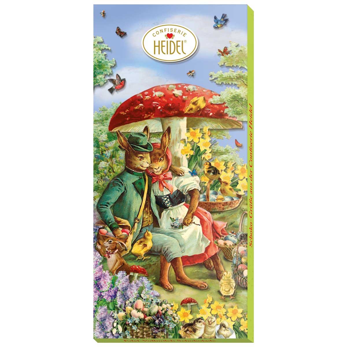 Heidel Easter Nostalgia Chocolate Bar with 3D Effect 100g