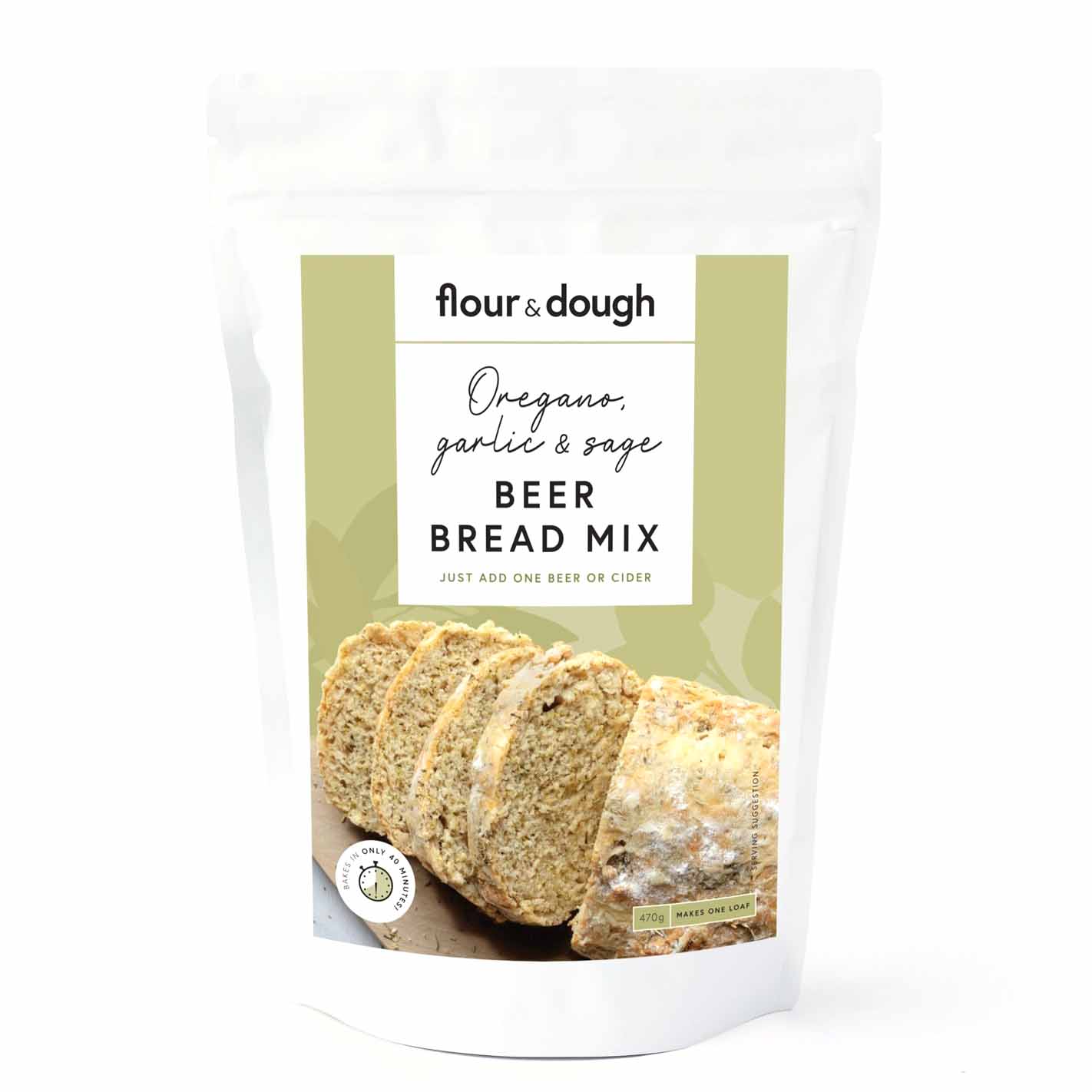 Flour & Dough Oregano, Garlic & Sage Beer Bread Mix