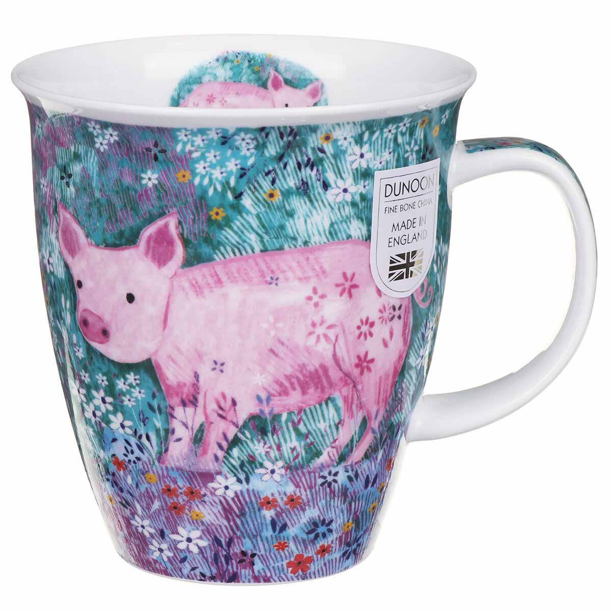 Dunoon Nevis Meadow Farm Pig  Mug