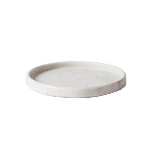 Città Marble Round Tray White L 27.5cmdiax3cmh