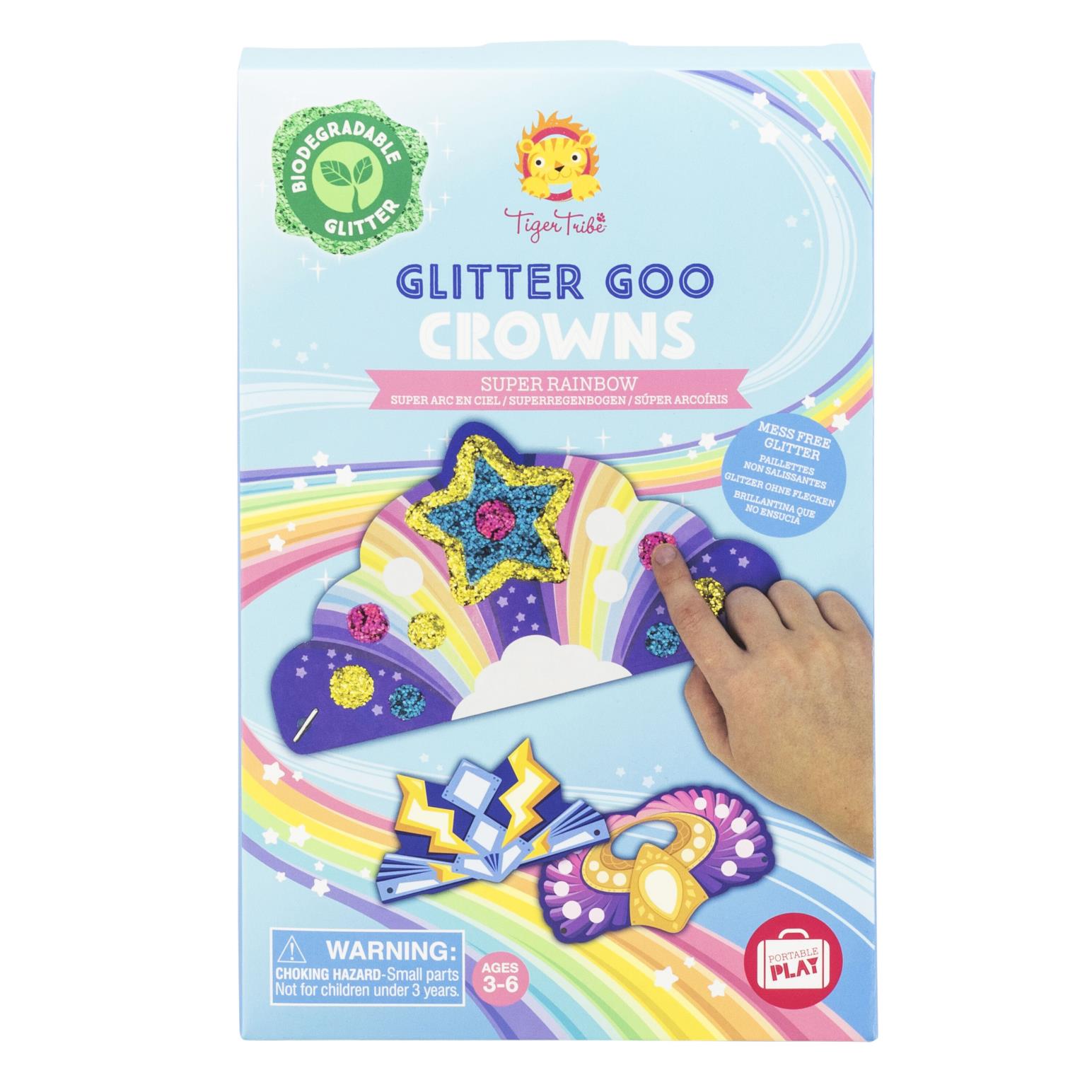 Voodle Glitter Goo Crowns - Super Rainbow