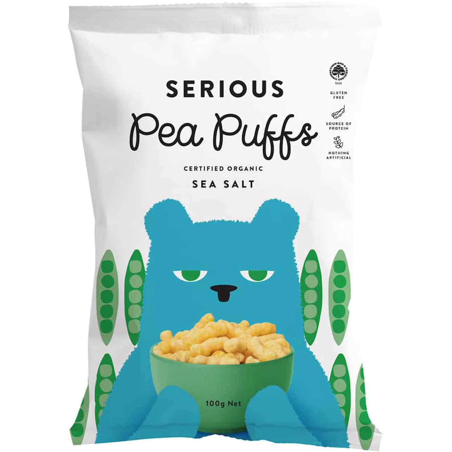 Serious Puffs Sea Salt 100g