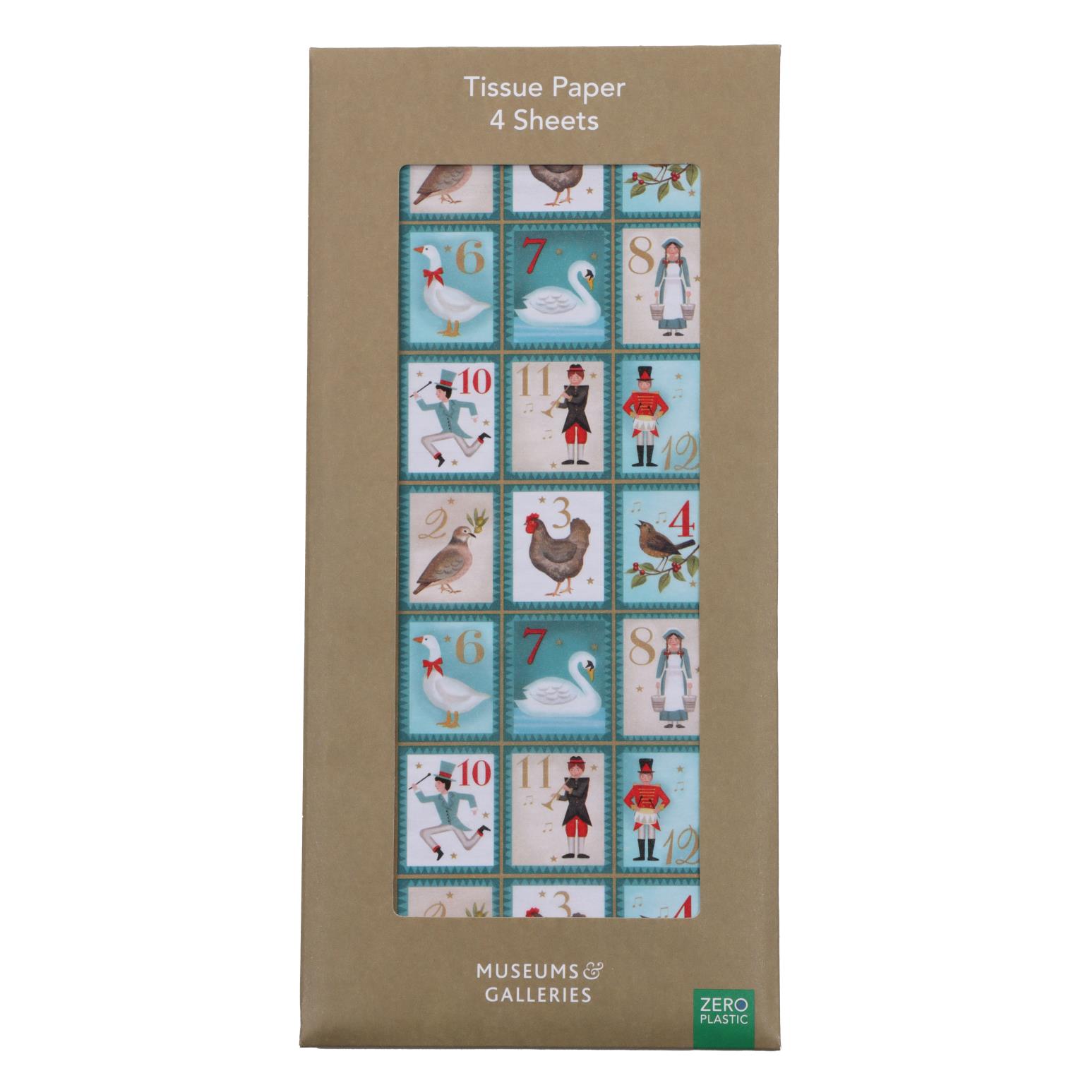 Museums & Galleries 12 Days of Christmas Tissue Paper