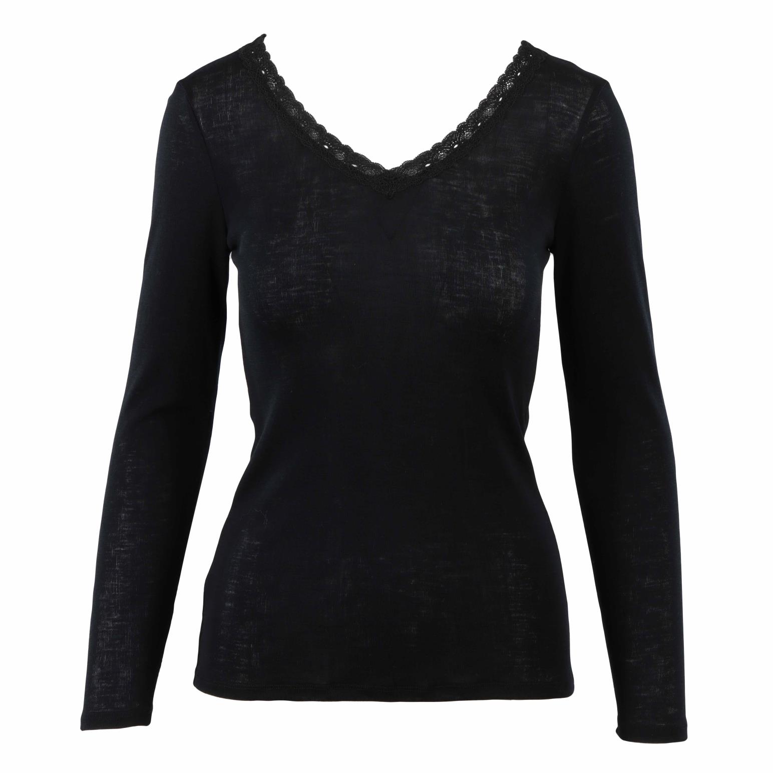 Zenza Impressions LS Top with Lace V Neck