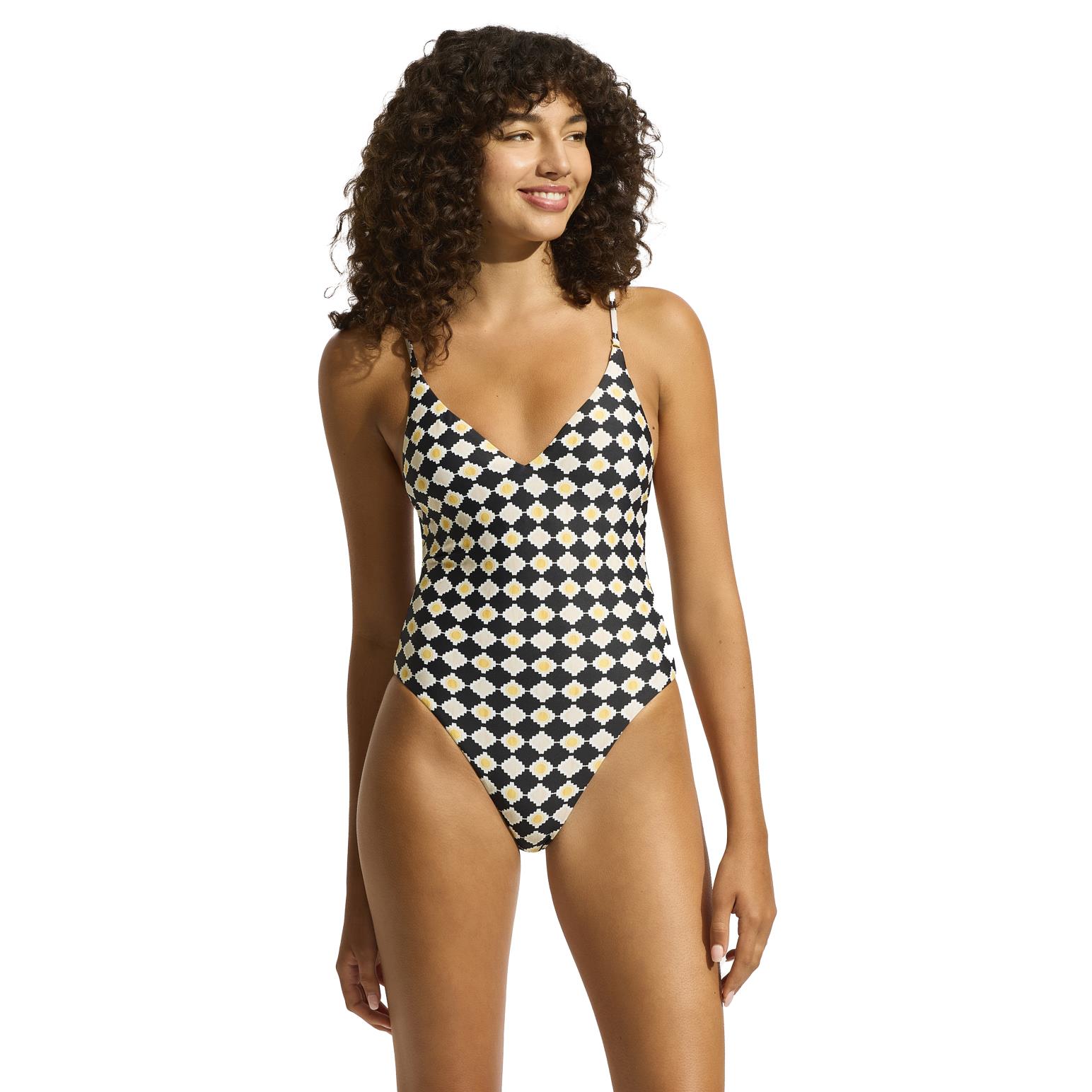 Seafolly Kasbah V Neck One Piece