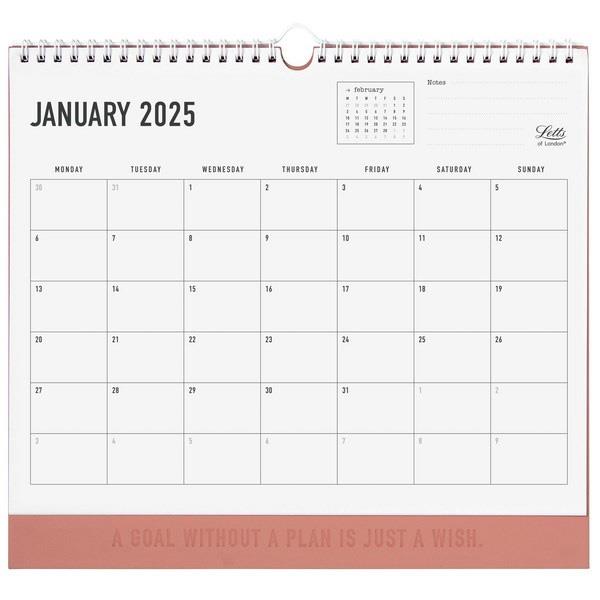 Letts of London Conscious Wall Calendar 300X270mm Clay