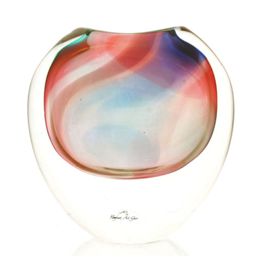 Hoglund Art Glass Large Eclipse Vase - Petrol