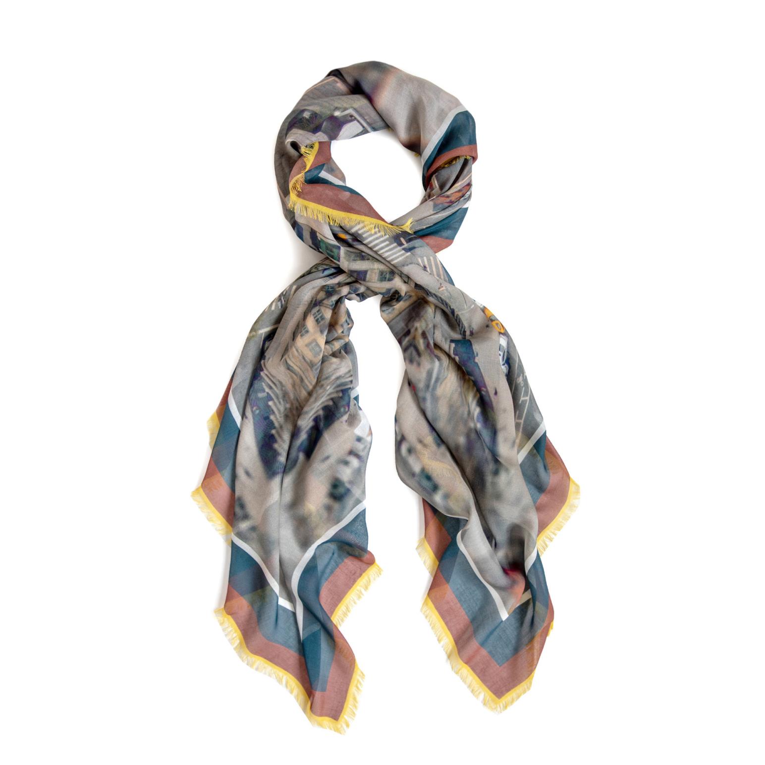 GOOD&CO Large Silk Modal Scarf - Tribeca Study