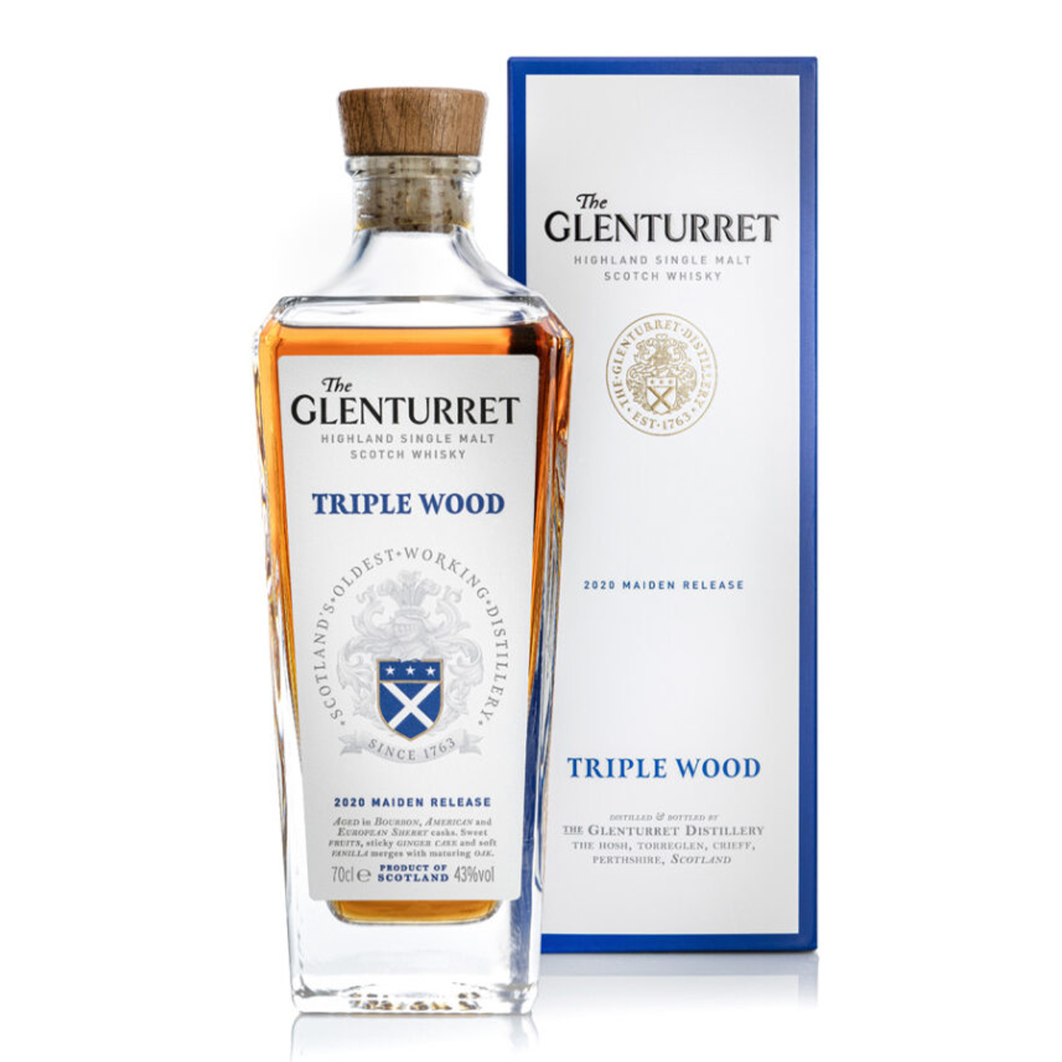 Glenturret Triple Wood Highland Single Malt Scotch Whisky ABV 45% 700ml