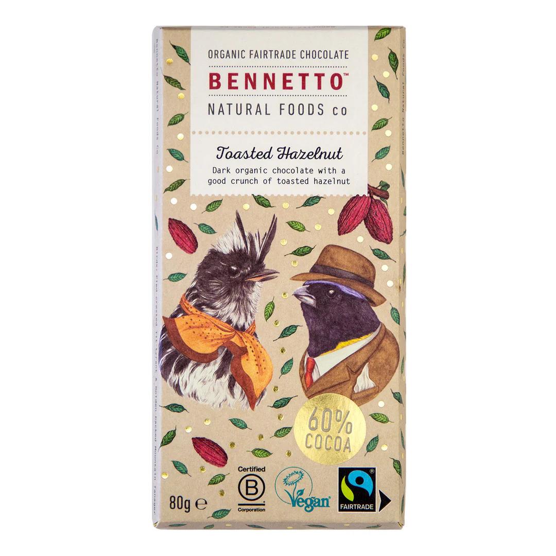 Bennetto Chocolate Toasted Hazelnut 80g