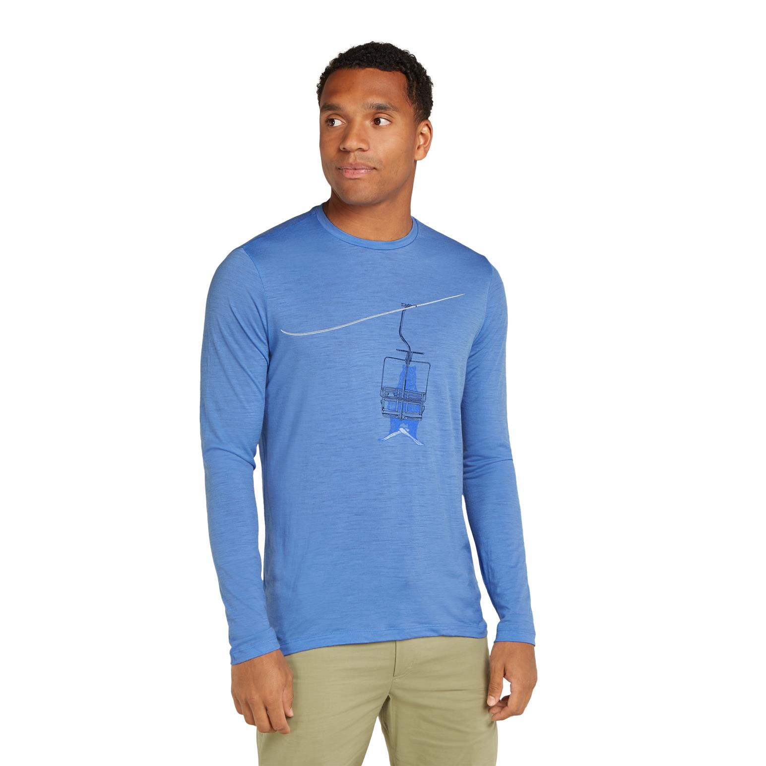 Icebreaker M Merino 150 Tech Lite LS Tee Bear Lift