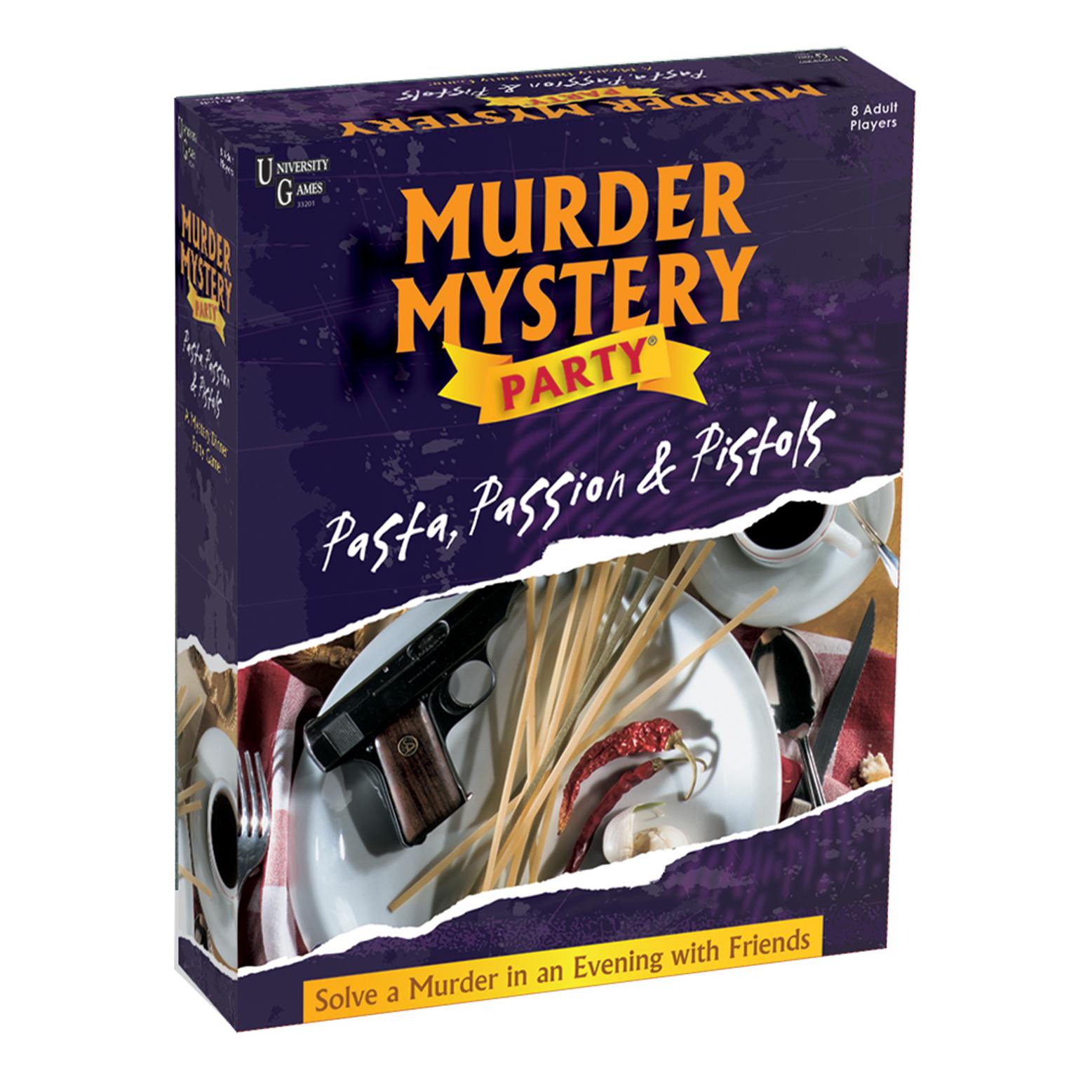 University Games Pasta, Passion And Pistols Murder Mystery Party Game