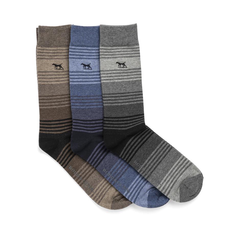 Rodd & Gunn Stratford Stripes Sock 3 Pack