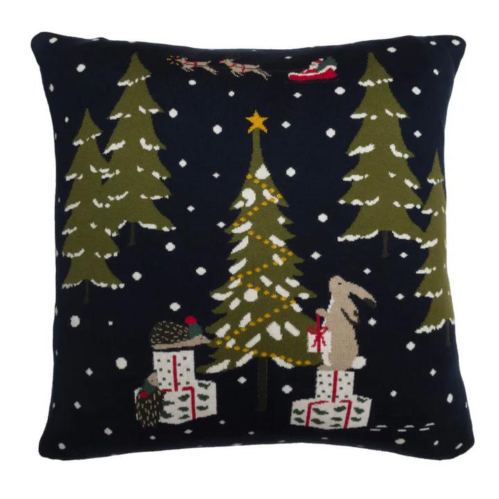 Sophie Allport Statement Cushion - Knitted - 50X50 - Festive Forest