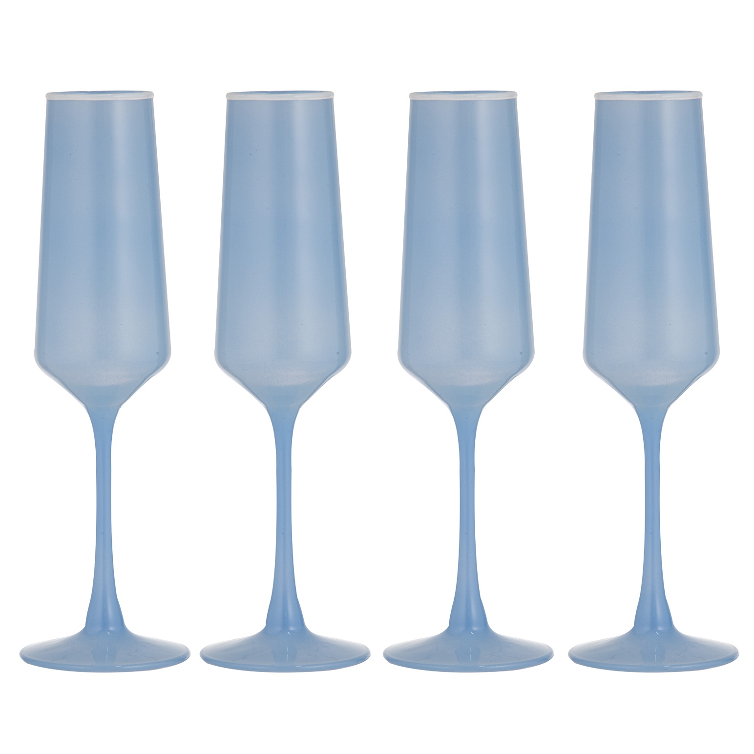 Ladelle Chelsea Sky Champagne Glass Set Of 4