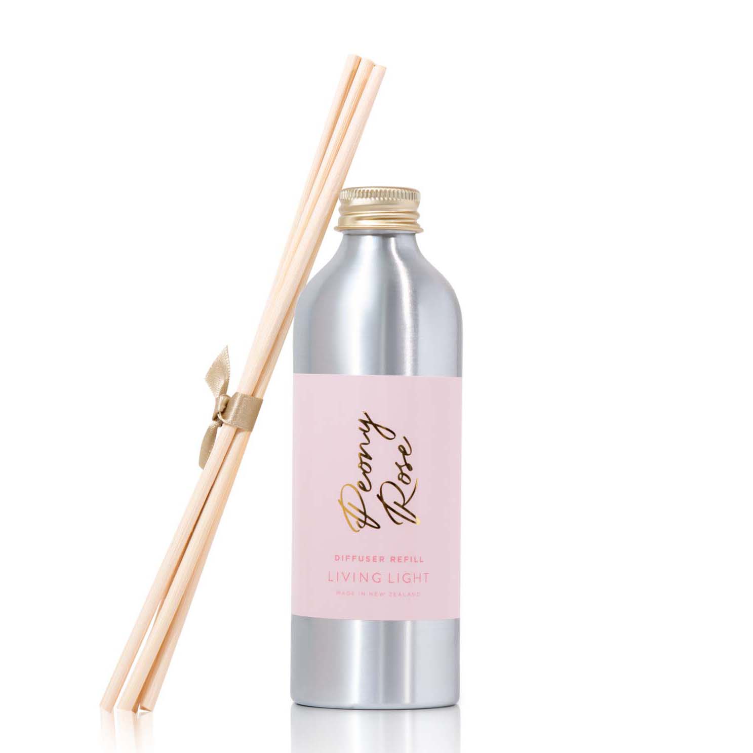 Living Light Diffuser Refills 200ml + 5 Reed Sticks Peony Rose