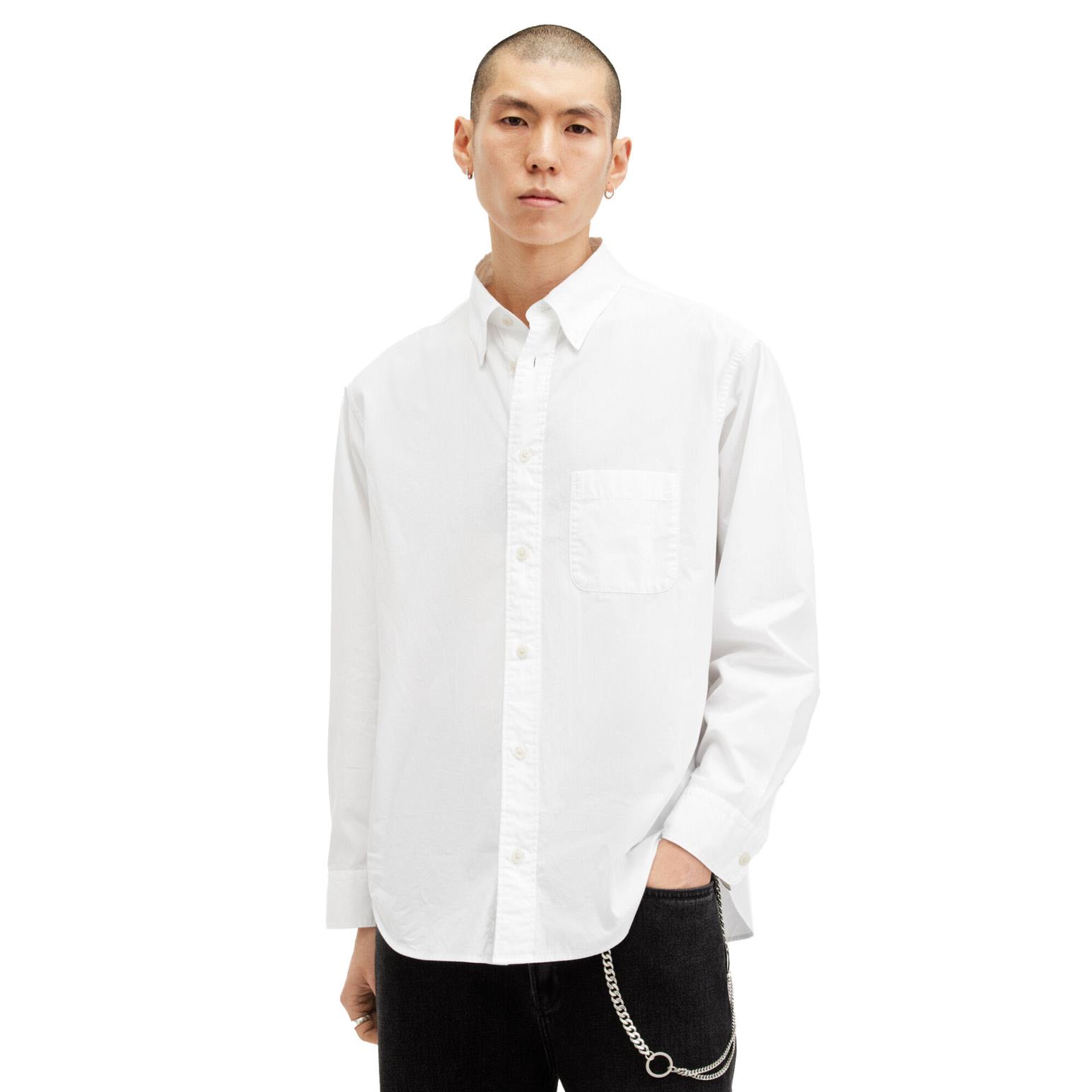 AllSaints Sutta Long Sleeve Relaxed Fit Shirt