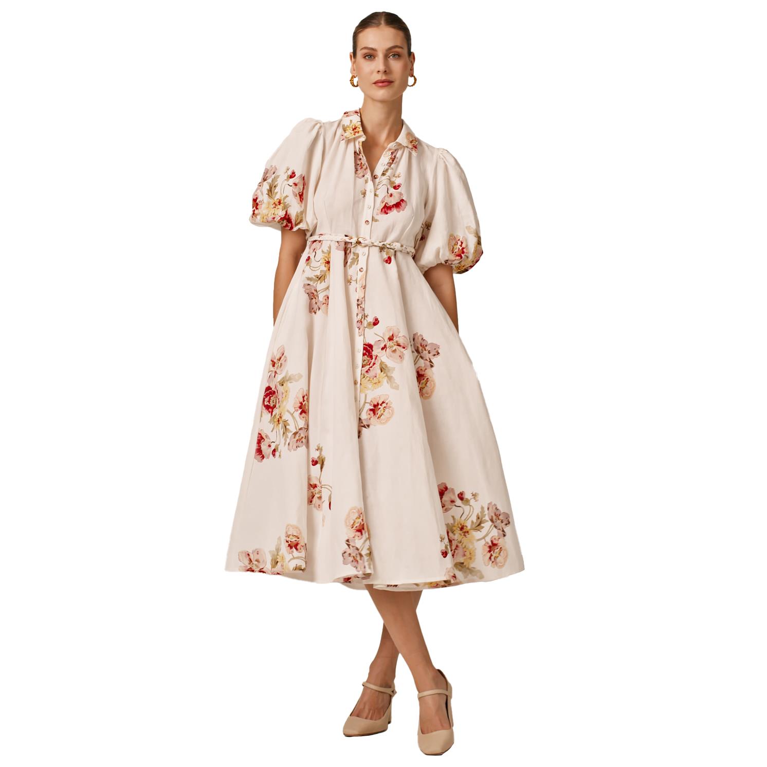 byTiMo Linen Button-Down Dress