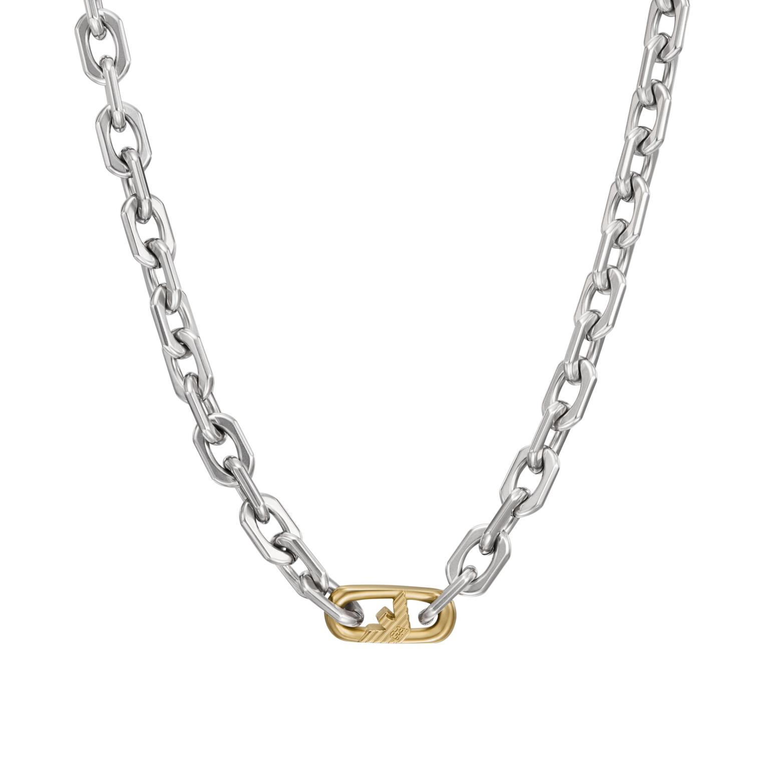 Emporio Armani Two-Tone Stainless Steel Chain Necklace