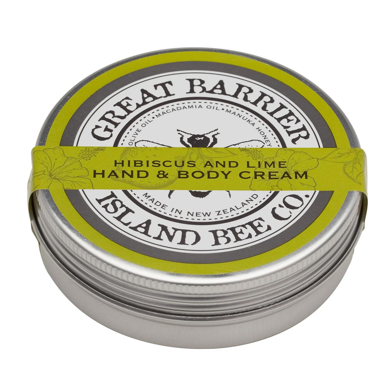 Great Barrier Island Bee Co Island Flowers Hibiscus Lime Hand & Body Cream