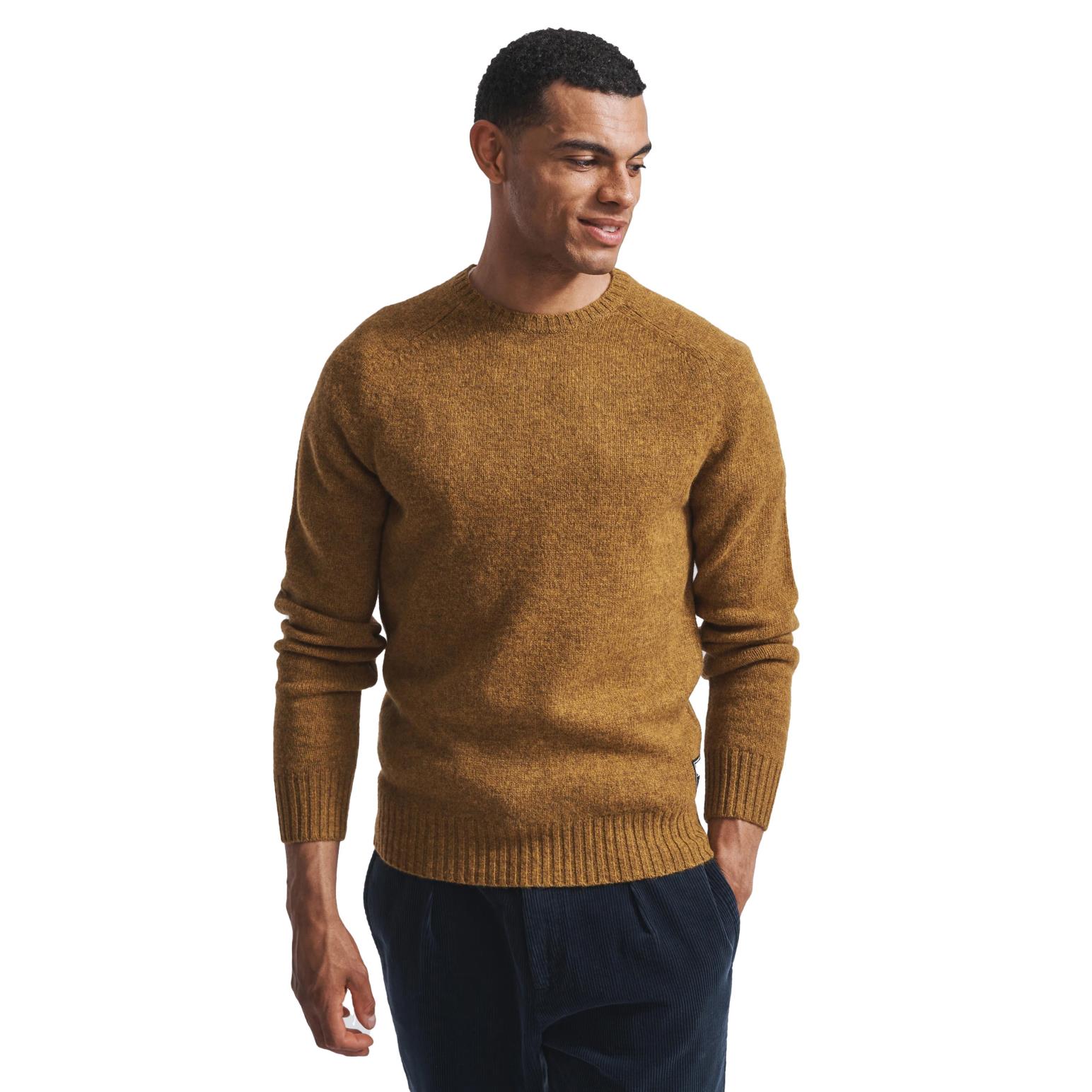 Aubin Prestwick Shetland Jersey Crew Neck