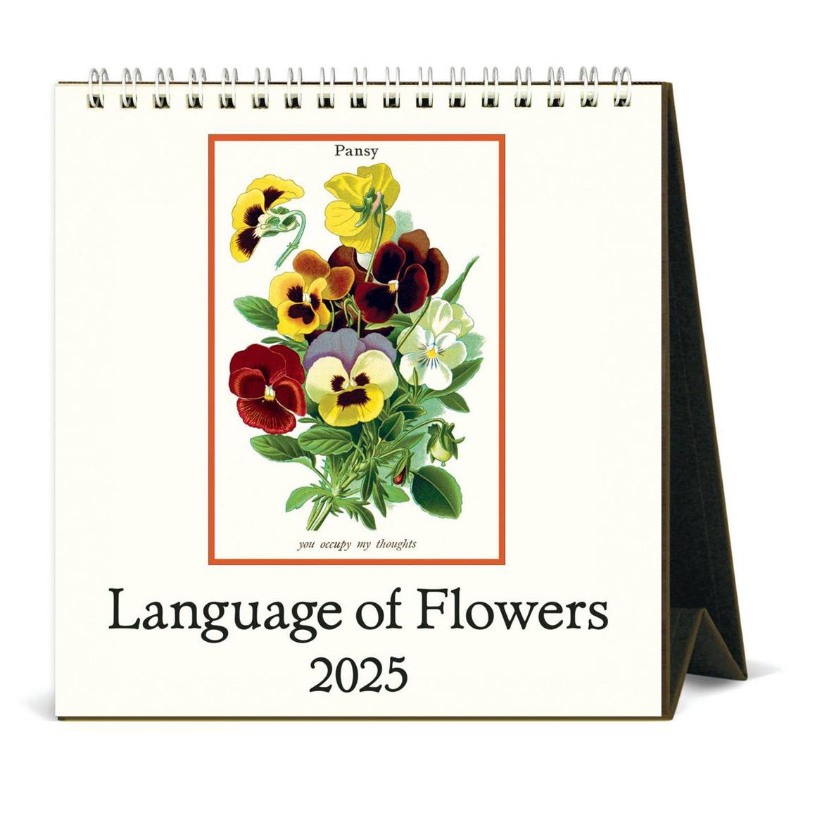 Cavallini Language of Flowers 2025 Desk Calendar