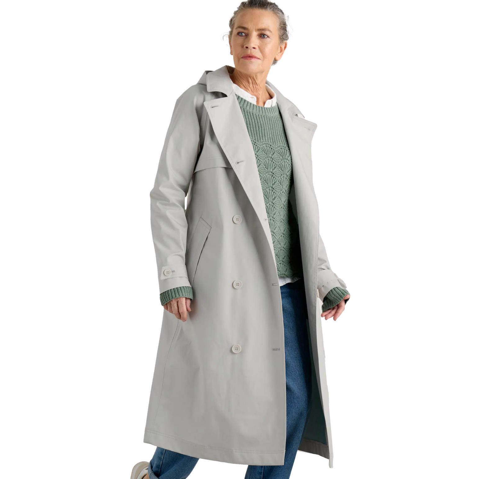 Seasalt Cornwall Penweathers Trench Coat Driftwood