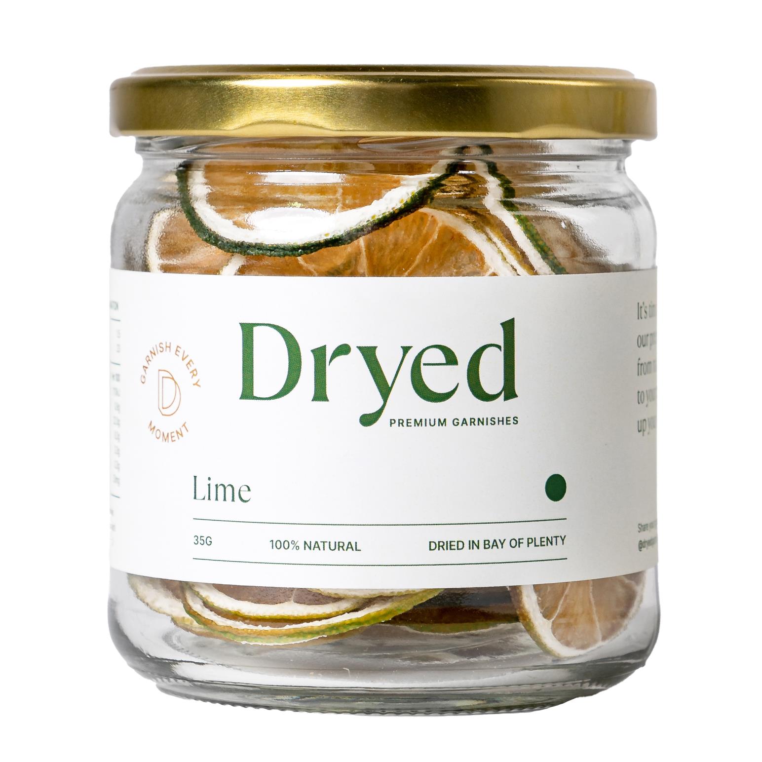 Dryed Premium Garnishes 35g Jar Lime