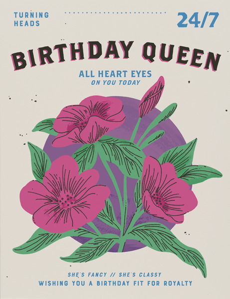 Birthday Queen Card