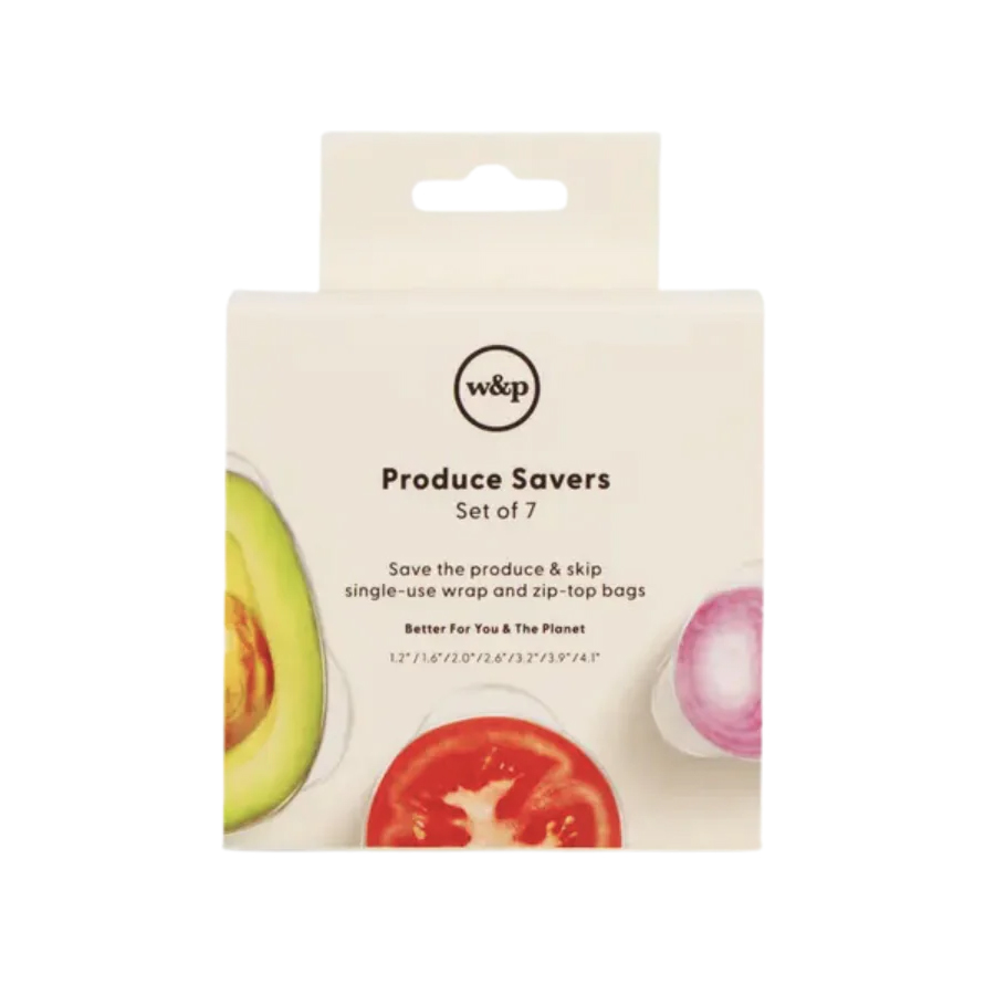 Peak Reusable Stretch Produce Savers Set Of 7