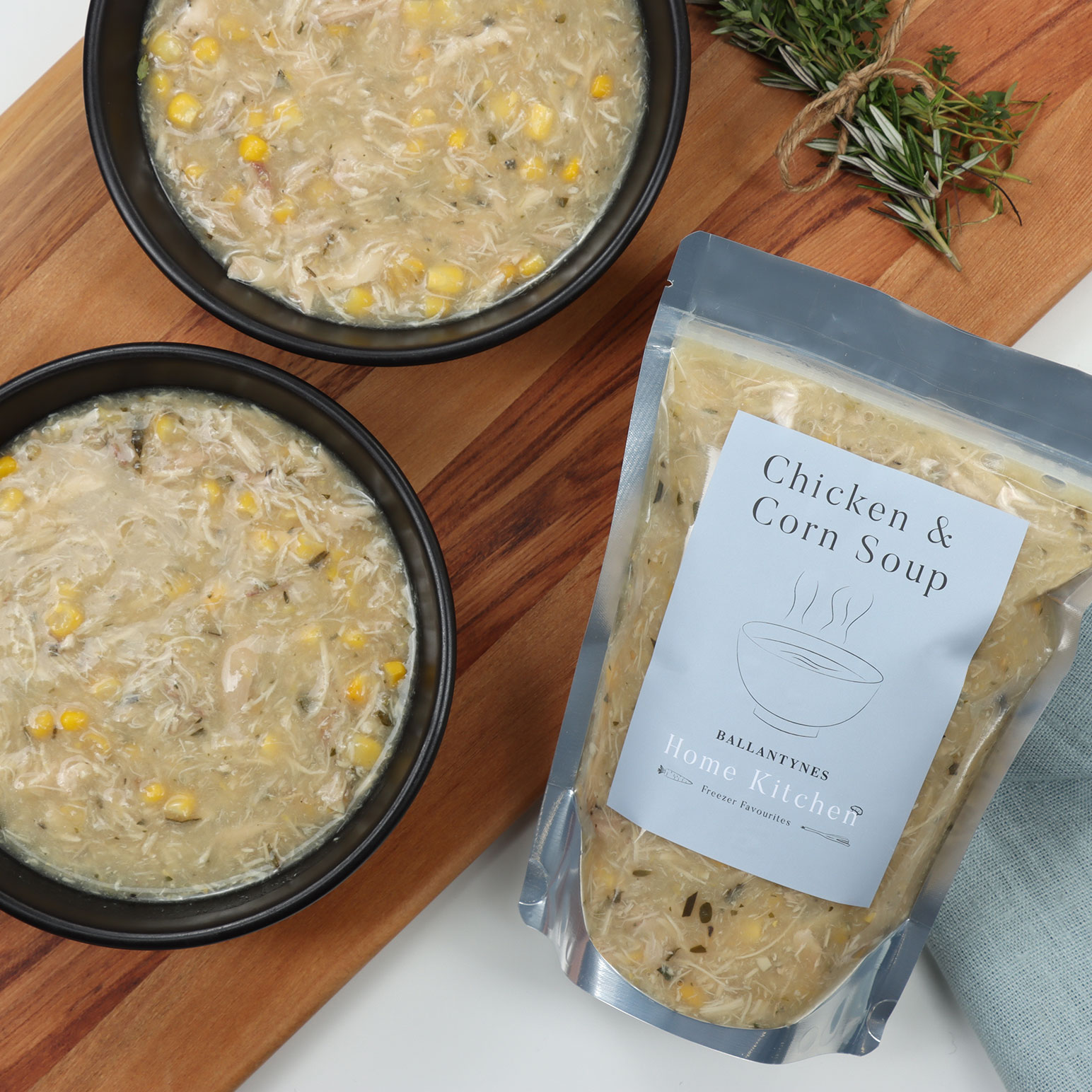 Ballantynes Freezer Favourites Chicken & Corn Soup