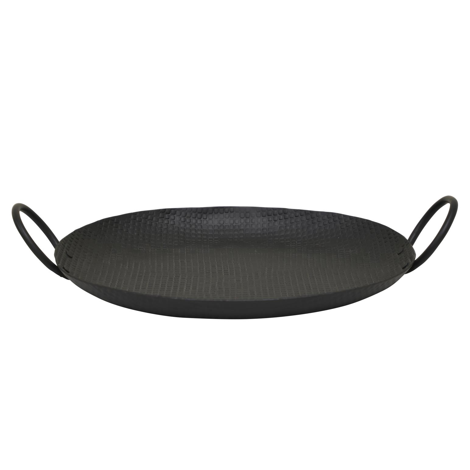 Ankara Tray With Handles - Black